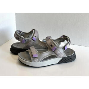 Spyder Panama Sport Sandals Women's 11 M Purple Grey Textile Comfort Adjustable